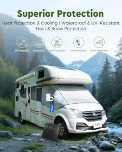 Aluminum Silver Windscreen Cover for Campervan