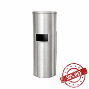 Stainless Steel Free Standing Wet Wipes Dispenser with Built in Waste Bin