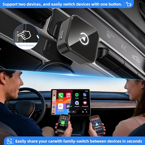 2026 Upgraded 2 in 1 Plug & Play OTA Dongle for iPhone & Android