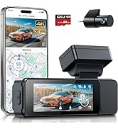 GKU 4K Dash Cam Front, WiFi Dashcam, 2160P Dash Camera for Cars with Super Night Vision, WDR, 170...