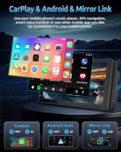 7 inch Double 2 Din HD Touchscreen Car Radio Display mit Bluetooth