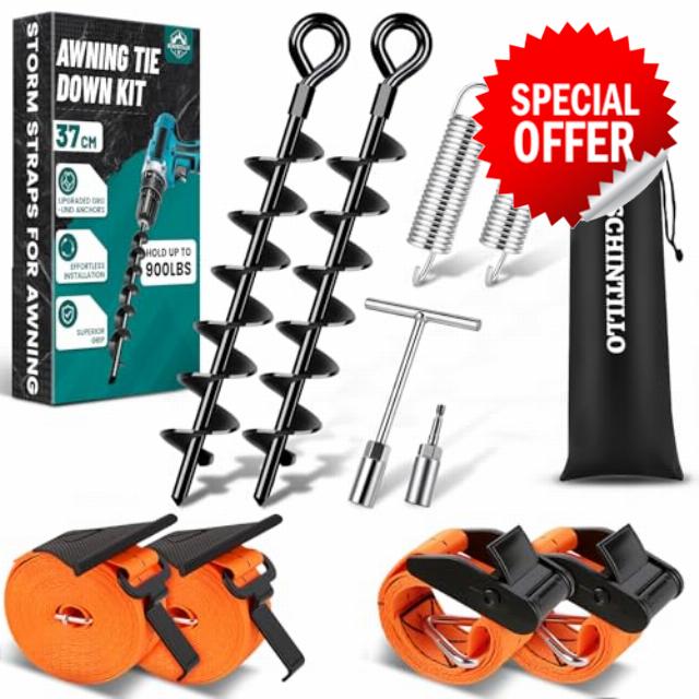 Awning Tie Down Kit Storm Straps for Awnings