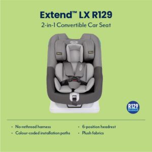 Rearward Facing for Longer from Birth to Approx. 4 Years (40-105cm). Forward Facing from 15 Months to Approx. 4 Years (76-105cm)