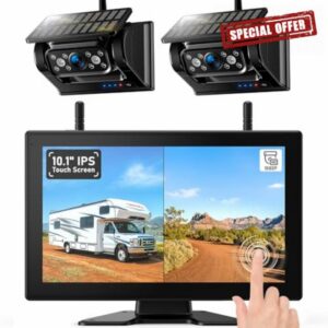 2 Magnetic Solar Wireless Reversing Camera Kit
