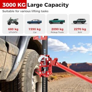 Heavy Duty Ratcheting Off Road Utility Jack for 4x4 Tractors Trucks ATVs Trailers Agricultural Lifting