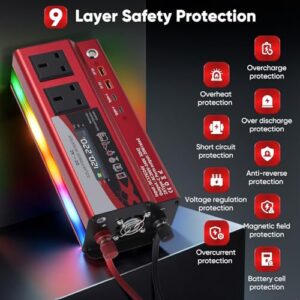 Inverter for Motorhomes Truck Boat Camping