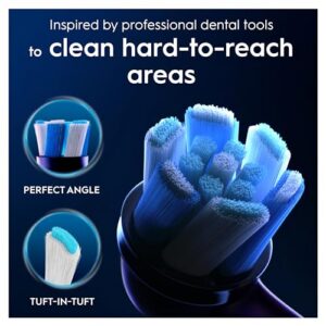 Replacement Heads with Angled Bristles for Deep Plaque Removal