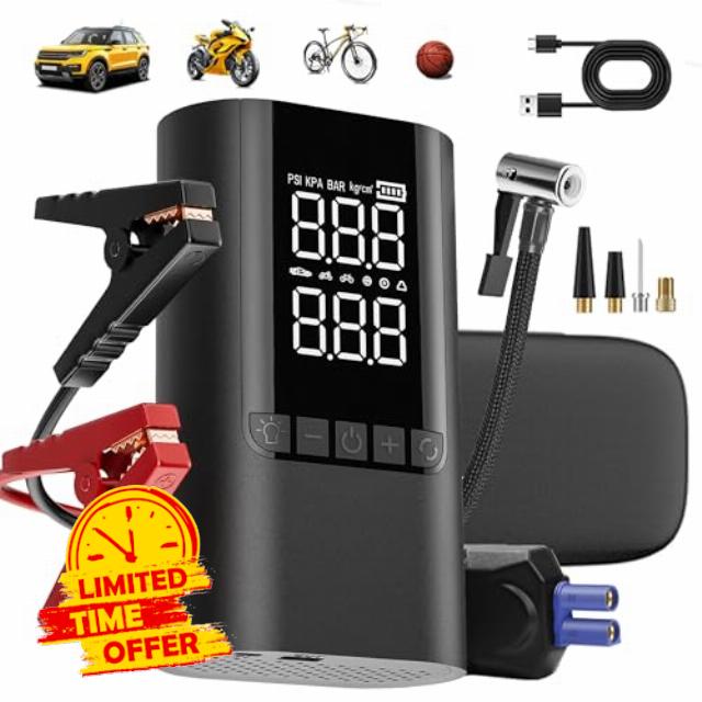 Jump Starter Power Pack with Air Compressor
