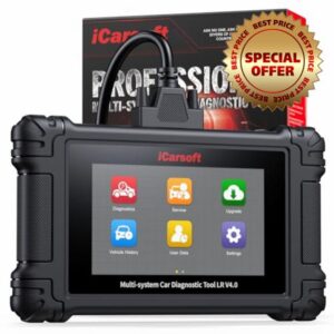 iCarsoft LR V4.0 Bidirectional Diagnostic Tool for Land Rover/Jaguar + 2 Optional Brand Packs