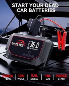 12V Car Battery Booster Jump Starter Power Bank(10L Gas/8L Diesel)