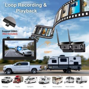 Easy to install Car Cameras Kit for Vans Trailer Truck Carava