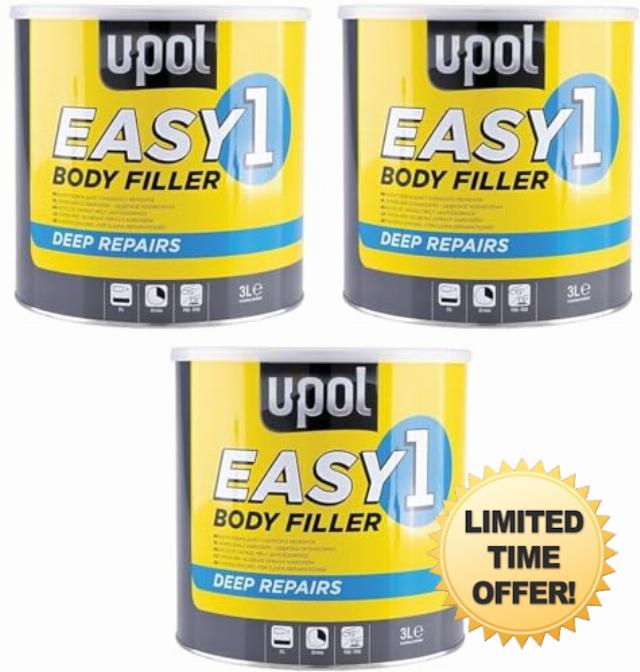 Easy One Car Body Filler | Lightweight Polyester Filler for Steel