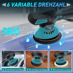 6 Variable Speeds 5800 RPM
