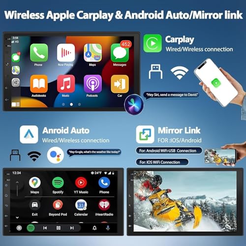 with Wireless CarPlay | for Android 13 Auto