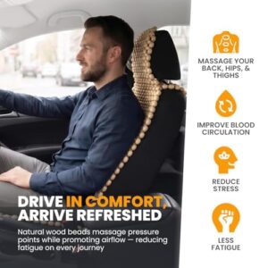 Truck & Taxi – Breathable Cooling Seat Cushion – Universal Fit – 143 x 50 cm – White