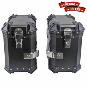 Garvee 1 Pair Universal Motorcycle Aluminium Side Case Set