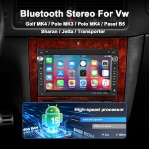 Double Din Bluetooth Radio with 7 Inch Touchscreen FM RDS GPS WiFi Navi