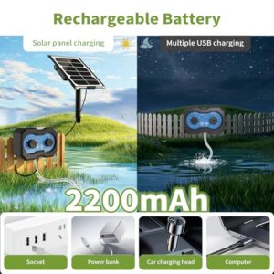 Rechargeable Solar Pond Air Pump Solar Pond Aerator Solar USB Dual Charging | Solar Pond Aerator with 2200mAh Battery
