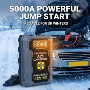 8-in-1 12V Car Battery Booster Jump Starter for All Petrol/6.5L Diesel Engines