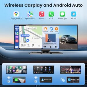 Car Tablet Pro Max 2026 Car Stereo with 4K Front and 1080P Rear Camera