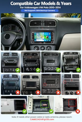7" HD Touchscreen Car Radio with Backup Camera