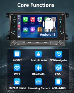 2Din Bluetooth Radio mit 7 Inch Touchscereen FM RDS AM GPS WiFi Navi