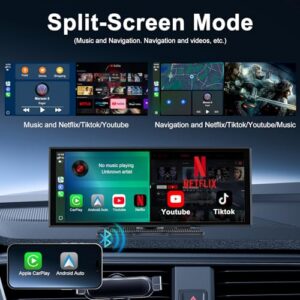 Wireless Car Tablet for Apple Carplay & Android Auto