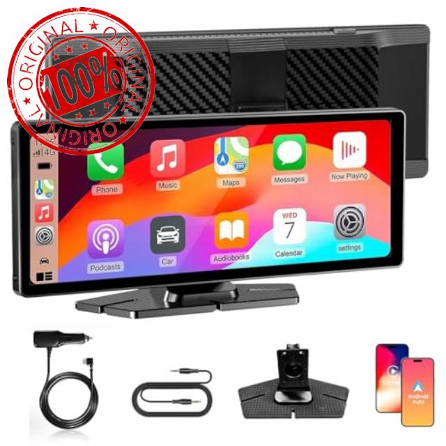 Discoball 9" HD Car Stereo with Wireless Apple CarPlay & Android Auto