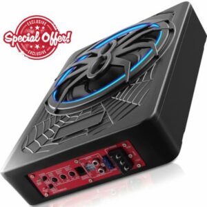 OiLiehu Slim Under Seat Car Subwoofer