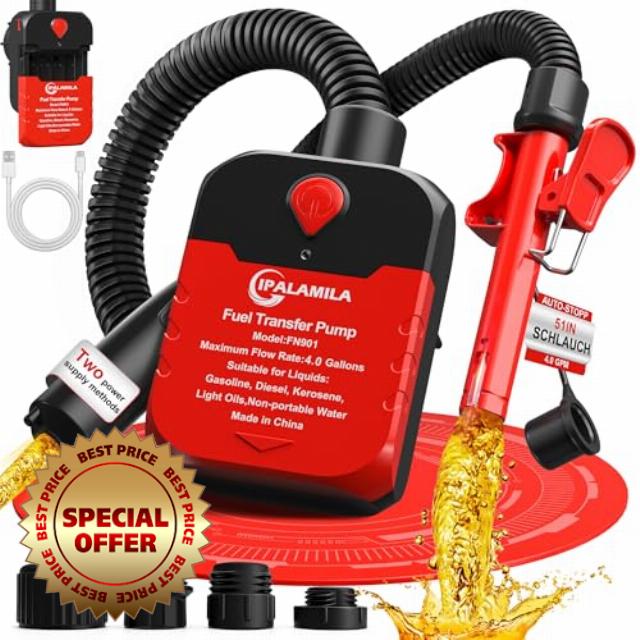 Automatic Fuel Transfer Pump with Auto-Stop