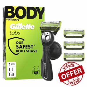 GilletteLabs Body + Intimate Razor with Magnetic Shower Hanger
