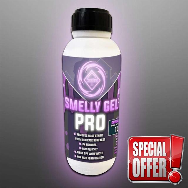 SmellyGel Pro 1L - Rust Remover 1L. for Marble