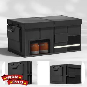 Car Boot Organiser Storage Box with Non-Slip Base Wear-resistant