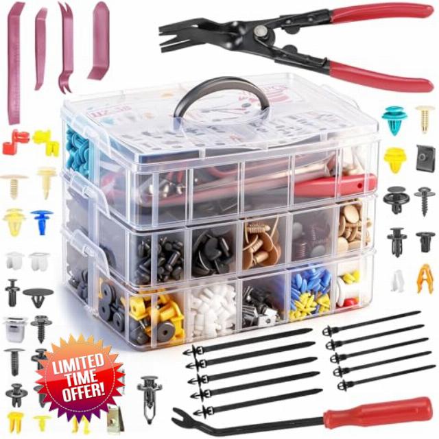 2080PCS Auto Retainer Clips Kit with Fastener Plier
