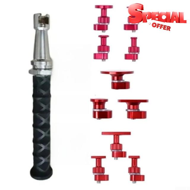 Telescopic Sliding Hammer for Removing Small Dents and For Hail Marks from Car Body Panels and Surfaces (hammer + 3 styles)