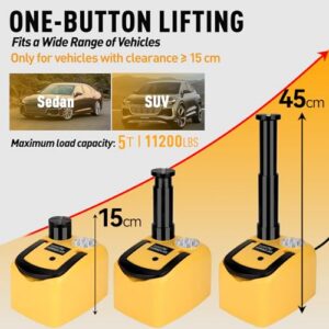 Ultra-Portable Auto Vehicle Lift with 6.1-17.7" Range for SUV/Sedan/Truck Repair