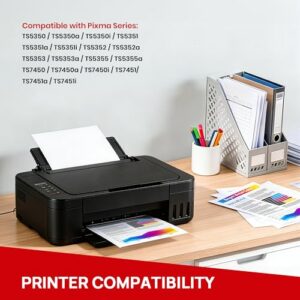 PG-560XL CL-561XL Cartridges Compatible for Canon 560 561 Ink Cartridges for Pixma TS5350 TS7451 TS7450 TS5351 TS5350a TS5352 (1 Black 1 Colour