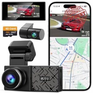 Dash Cam Front and Rear 4K+2.5K