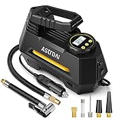 AstroAI Tyre Inflator Air Compressor 12V DC, Digital Car Tyre Pump 150 PSI, Preset Tyre Pressure ...
