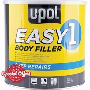 UPOL Easy One Car Body Filler 3.5L 3.5 Litre UPol Easysand Polyester Bodyfiller Steel & GRP Surfaces