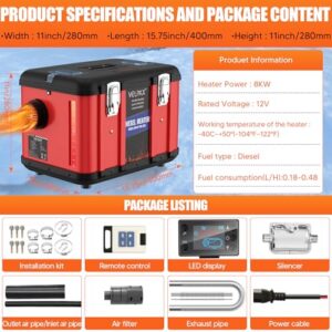 Toolbox Diesel Air Heater with 5L Fuel Tank