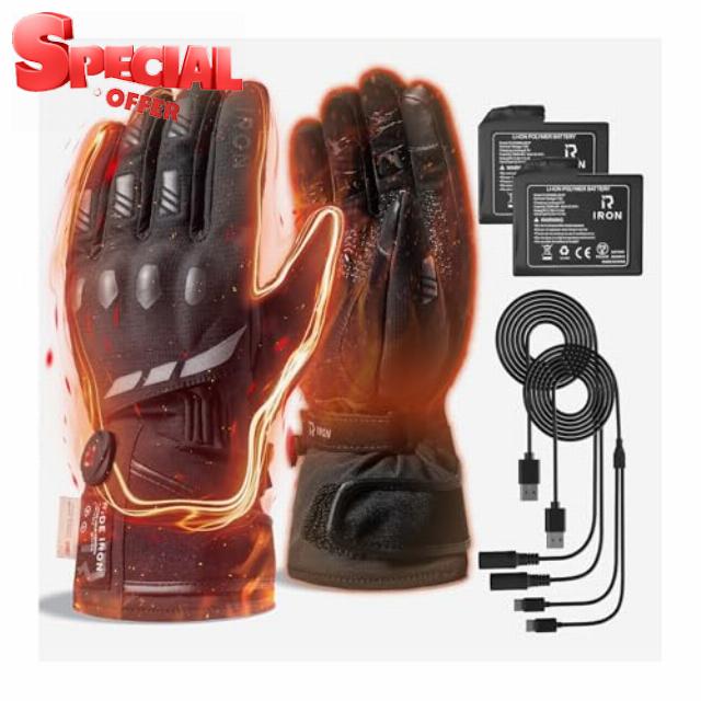 Heated Motorcycle Gloves for Men