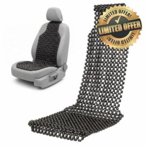 NOVECRAFTO Wooden Beaded Car Seat Cover – Natural Wood Bead Massager for Car