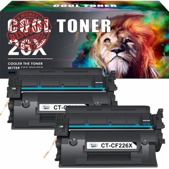 Cool Toner Compatible for HP 26X CF226X 26A CF226A Toner Cartridge LaserJet Pro M402dn M402n M402d M402dw M402 MFP M426dw M426fdw M426fdn M426 - Black