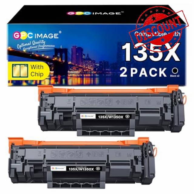 135X W1350X Toner Cartridge with Chip Compatible for HP 135X W1350X 135A W1350A Toner Cartridge for HP Laserjet M207dw M209 M209d M209dw M234 M234d M234dw M234sdw M234sdn M235sdw