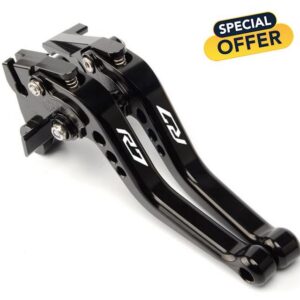 for Yamaha R7 YZF-R7 2022-2024 Short Brake Lever Clutch Lever CNC Aluminum Alloy Accessories (Black)
