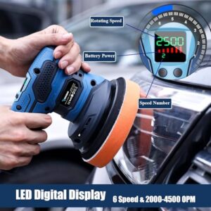 Random Orbital Polisher with LED Display