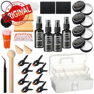 332 Pcs Trading Card Cleaning Repair Kit Includes 4 Cleaning Spray                                                          4 Sprays