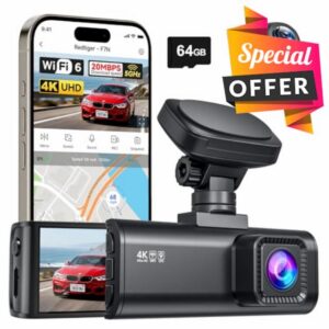REDTIGER F7N Dash Cam 4K Front and Rear 1080P