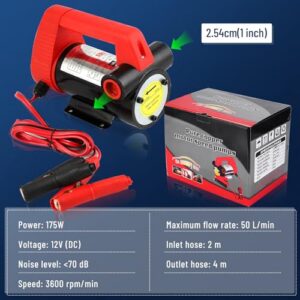 50 L/min Diesel Electric Fuel Transfer Pump with 6m Hose